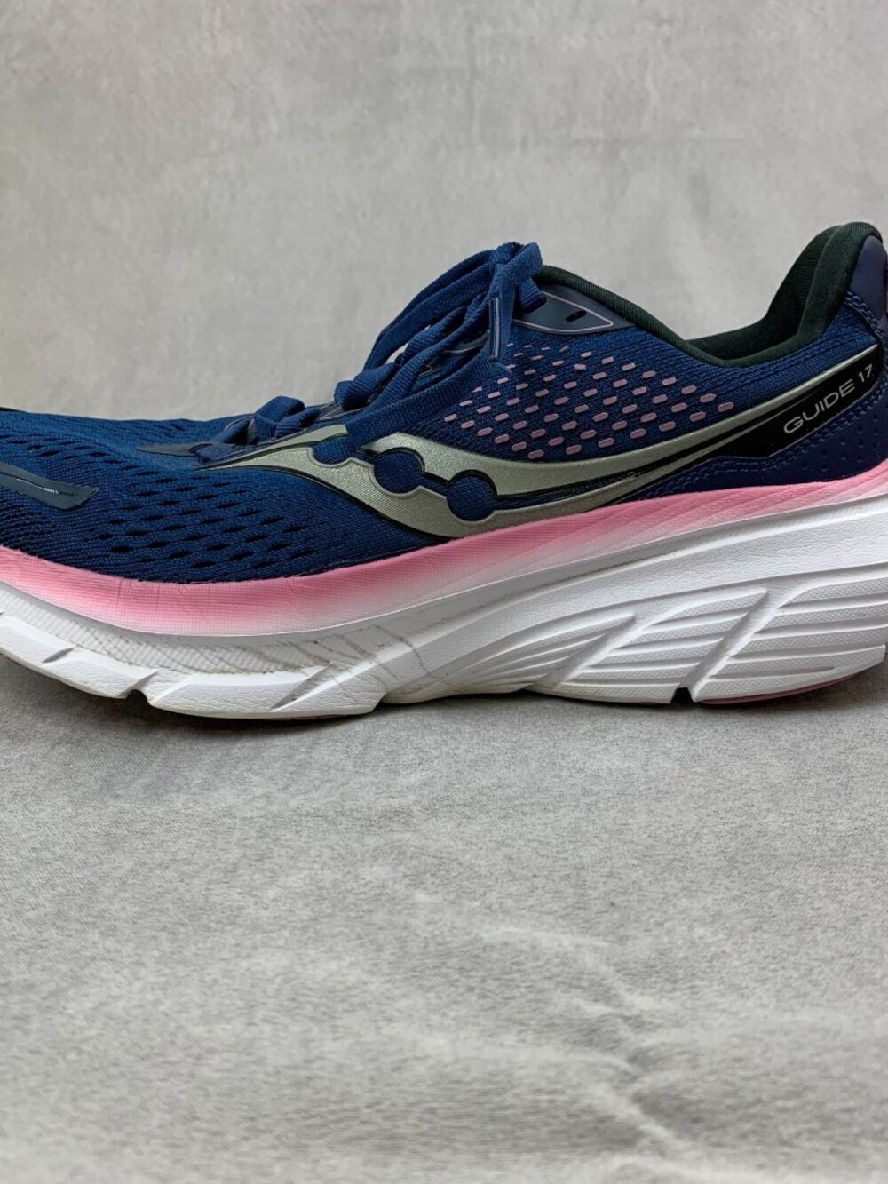 Saucony Womens Shoes Size 11 Blue Pink Navy Orchid Guide 17 Running S10936-106